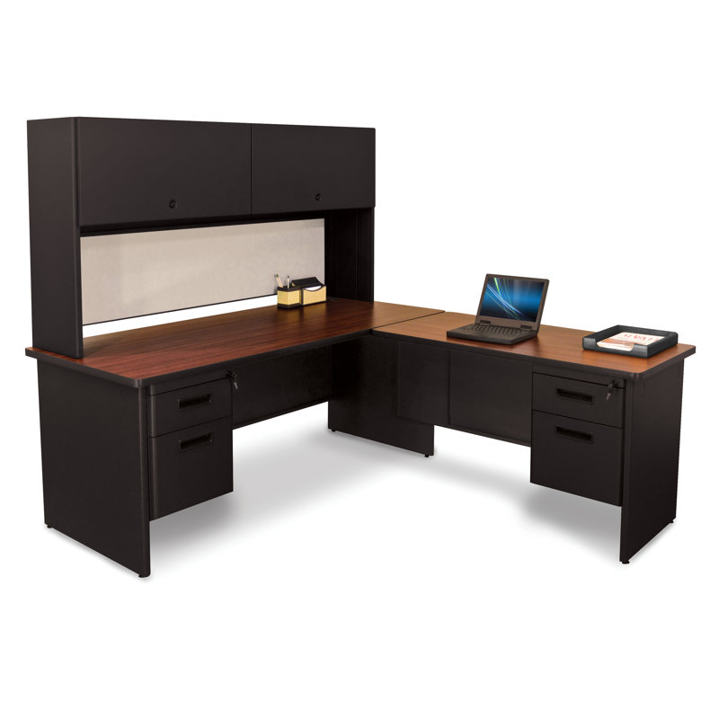 Red Barrel Studio® Crivello Reversible LShape Executive Desk with